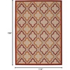 image:imageNourison Home Aloha Navy 36 x 56 Area Rug  Easy Clean Non Shedding Bed Room Living Room Dining Room Kitchen 4 x 6Red