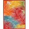image:imageNourison Home Aloha Navy 710 x 910 Area Rug  Easy Clean Non Shedding Bed Room Living Room Dining Room Kitchen 8 x 10Multi Color