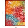 image:imageNourison Home Aloha Navy 710 x 910 Area Rug  Easy Clean Non Shedding Bed Room Living Room Dining Room Kitchen 8 x 10Multi Color