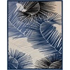 image:imageNourison Home Aloha Navy 710 x 910 Area Rug  Easy Clean Non Shedding Bed Room Living Room Dining Room Kitchen 8 x 10Navy