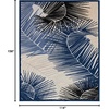 image:imageNourison Home Aloha Navy 710 x 910 Area Rug  Easy Clean Non Shedding Bed Room Living Room Dining Room Kitchen 8 x 10Navy