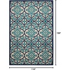 image:imageNourison Home Aloha Navy 96 x 13 Area Rug  Easy Clean Non Shedding Bed Room Living Room Dining Room Kitchen 10 x 13Navy