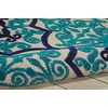 image:imageNourison Home Aloha Navy 96 x 13 Area Rug  Easy Clean Non Shedding Bed Room Living Room Dining Room Kitchen 10 x 13Navy