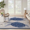 image:imageNourison Home Aloha Teal Multicolor 6 x 9 Area Rug  Easy Clean Non Shedding Bed Room Living Room Dining Room Kitchen 6 x 9Navy Blue