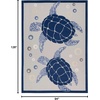 image:imageNourison Home Aloha Teal Multicolor 6 x 9 Area Rug  Easy Clean Non Shedding Bed Room Living Room Dining Room Kitchen 6 x 9Navy Blue