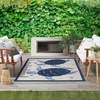 image:imageNourison Home Aloha Teal Multicolor 6 x 9 Area Rug  Easy Clean Non Shedding Bed Room Living Room Dining Room Kitchen 6 x 9Navy Blue
