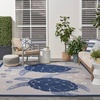image:imageNourison Home Aloha Teal Multicolor 6 x 9 Area Rug  Easy Clean Non Shedding Bed Room Living Room Dining Room Kitchen 6 x 9Navy Blue