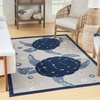 image:imageNourison Home Aloha Teal Multicolor 6 x 9 Area Rug  Easy Clean Non Shedding Bed Room Living Room Dining Room Kitchen 6 x 9Navy Blue