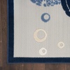 image:imageNourison Home Aloha Teal Multicolor 6 x 9 Area Rug  Easy Clean Non Shedding Bed Room Living Room Dining Room Kitchen 6 x 9Navy Blue