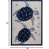 image:imageNourison Home Aloha Teal Multicolor 6 x 9 Area Rug  Easy Clean Non Shedding Bed Room Living Room Dining Room Kitchen 6 x 9Navy Blue
