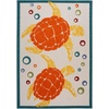image:imageNourison Home Aloha Teal Multicolor 6 x 9 Area Rug  Easy Clean Non Shedding Bed Room Living Room Dining Room Kitchen 6 x 9Teal Multi