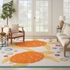 image:imageNourison Home Aloha Teal Multicolor 6 x 9 Area Rug  Easy Clean Non Shedding Bed Room Living Room Dining Room Kitchen 6 x 9Teal Multi