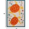 image:imageNourison Home Aloha Teal Multicolor 6 x 9 Area Rug  Easy Clean Non Shedding Bed Room Living Room Dining Room Kitchen 6 x 9Teal Multi