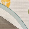 image:imageNourison Home Aloha Teal Multicolor 6 x 9 Area Rug  Easy Clean Non Shedding Bed Room Living Room Dining Room Kitchen 6 x 9Teal Multi