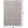 image:imageNourison Home Amore Bone 53 x 75 Area Rug  Easy Clean Non Shedding Bed Room Living Room Dining Room Kitchen 5 x 8Light Grey