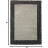 image:imageNourison Home Amore Bone 53 x 75 Area Rug  Easy Clean Non Shedding Bed Room Living Room Dining Room Kitchen 5 x 8SilverCharcoal