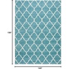 image:imageNourison Home Amore Moroccan Charcoal 32 x 5 Area Rug Easy Cleaning Non Shedding Bed Room Living Room Dining Room Kitchen 3x5Aqua