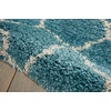 image:imageNourison Home Amore Moroccan Charcoal 32 x 5 Area Rug Easy Cleaning Non Shedding Bed Room Living Room Dining Room Kitchen 3x5Aqua