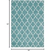 image:imageNourison Home Amore Moroccan Charcoal 32 x 5 Area Rug Easy Cleaning Non Shedding Bed Room Living Room Dining Room Kitchen 3x5Aqua