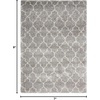 image:imageNourison Home Amore Moroccan Charcoal 32 x 5 Area Rug Easy Cleaning Non Shedding Bed Room Living Room Dining Room Kitchen 3x5Ash