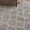 image:imageNourison Home Amore Moroccan Charcoal 32 x 5 Area Rug Easy Cleaning Non Shedding Bed Room Living Room Dining Room Kitchen 3x5Ash