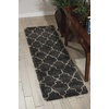 image:imageNourison Home Amore Moroccan Charcoal 32 x 5 Area Rug Easy Cleaning Non Shedding Bed Room Living Room Dining Room Kitchen 3x5Charcoal