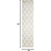 image:imageNourison Home Amore Moroccan Charcoal 32 x 5 Area Rug Easy Cleaning Non Shedding Bed Room Living Room Dining Room Kitchen 3x5Cream