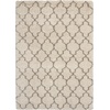 image:imageNourison Home Amore Moroccan Charcoal 32 x 5 Area Rug Easy Cleaning Non Shedding Bed Room Living Room Dining Room Kitchen 3x5Cream