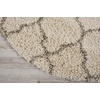image:imageNourison Home Amore Moroccan Charcoal 32 x 5 Area Rug Easy Cleaning Non Shedding Bed Room Living Room Dining Room Kitchen 3x5Cream