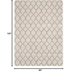 image:imageNourison Home Amore Moroccan Charcoal 32 x 5 Area Rug Easy Cleaning Non Shedding Bed Room Living Room Dining Room Kitchen 3x5Cream