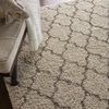 image:imageNourison Home Amore Moroccan Charcoal 32 x 5 Area Rug Easy Cleaning Non Shedding Bed Room Living Room Dining Room Kitchen 3x5Cream