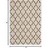 image:imageNourison Home Amore Moroccan Charcoal 32 x 5 Area Rug Easy Cleaning Non Shedding Bed Room Living Room Dining Room Kitchen 3x5IvoryBlue