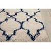 image:imageNourison Home Amore Moroccan Charcoal 32 x 5 Area Rug Easy Cleaning Non Shedding Bed Room Living Room Dining Room Kitchen 3x5IvoryBlue