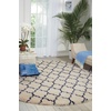 image:imageNourison Home Amore Moroccan Charcoal 32 x 5 Area Rug Easy Cleaning Non Shedding Bed Room Living Room Dining Room Kitchen 3x5IvoryBlue