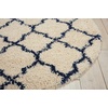 image:imageNourison Home Amore Moroccan Charcoal 32 x 5 Area Rug Easy Cleaning Non Shedding Bed Room Living Room Dining Room Kitchen 3x5IvoryBlue
