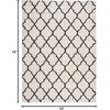 image:imageNourison Home Amore Moroccan Charcoal 32 x 5 Area Rug Easy Cleaning Non Shedding Bed Room Living Room Dining Room Kitchen 3x5IvoryBlue