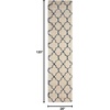 image:imageNourison Home Amore Moroccan Charcoal 32 x 5 Area Rug Easy Cleaning Non Shedding Bed Room Living Room Dining Room Kitchen 3x5IvoryBlue