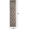 image:imageNourison Home Amore Moroccan Charcoal 32 x 5 Area Rug Easy Cleaning Non Shedding Bed Room Living Room Dining Room Kitchen 3x5Stone