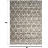 image:imageNourison Home Amore Moroccan Charcoal 32 x 5 Area Rug Easy Cleaning Non Shedding Bed Room Living Room Dining Room Kitchen 3x5Stone