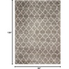 image:imageNourison Home Amore Moroccan Charcoal 32 x 5 Area Rug Easy Cleaning Non Shedding Bed Room Living Room Dining Room Kitchen 3x5Stone