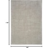 image:imageNourison Home Andes Abstract Silver 9 x 12 Area Rug Easy Cleaning Non Shedding Bed Room Living Room Dining Room Kitchen 9x12Silver