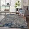 image:imageNourison Home Artworks Colorful Abstract BlueGrey 2 x 3 Area Rug Easy Cleaning Non Shedding Bed Room Living Room Dining Room Kitchen 2x3BlueGrey