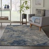 image:imageNourison Home Artworks Colorful Abstract BlueGrey 2 x 3 Area Rug Easy Cleaning Non Shedding Bed Room Living Room Dining Room Kitchen 2x3BlueGrey