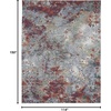 image:imageNourison Home Artworks Colorful Abstract BlueGrey 2 x 3 Area Rug Easy Cleaning Non Shedding Bed Room Living Room Dining Room Kitchen 2x3SeafoamBrick