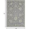 image:imageNourison Home Asher Charcoal 710 x 104 Area Rug  Easy Clean Non Shedding Bed Room Living Room Dining Room Kitchen 8 x 10Charcoal