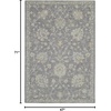 image:imageNourison Home Asher Charcoal 710 x 104 Area Rug  Easy Clean Non Shedding Bed Room Living Room Dining Room Kitchen 8 x 10Charcoal