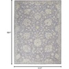 image:imageNourison Home Asher Charcoal 710 x 104 Area Rug  Easy Clean Non Shedding Bed Room Living Room Dining Room Kitchen 8 x 10Charcoal