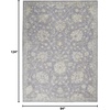 image:imageNourison Home Asher Charcoal 710 x 104 Area Rug  Easy Clean Non Shedding Bed Room Living Room Dining Room Kitchen 8 x 10Charcoal
