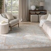 image:imageNourison Home Asher Light Grey 710 x 104 Area Rug  Easy Clean Non Shedding Bed Room Living Room Dining Room Kitchen 8 x 10Blue Ivory
