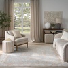 image:imageNourison Home Asher Light Grey 710 x 104 Area Rug  Easy Clean Non Shedding Bed Room Living Room Dining Room Kitchen 8 x 10Blue Ivory